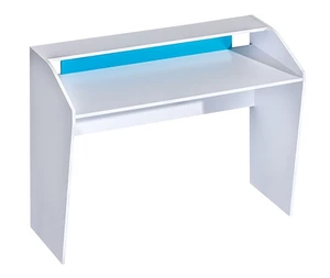 PC stůl Trent bílá/modrá