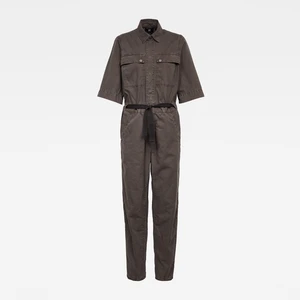 G-STAR Jumpsuit - Army straight jumpsuit wmn 12 slv brown