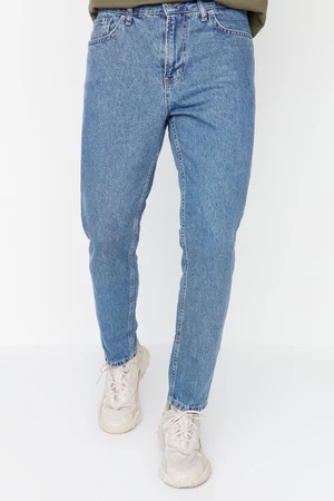 Trendyol Blue Men's Relax Fit Boyfriend Jeans Denim Trousers