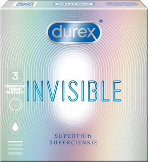 DUREX Invisible Extra Sensitiv Kondómy 3 ks