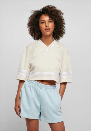 Women's Cropped Mesh Jersey Jump Starter Pale White/White