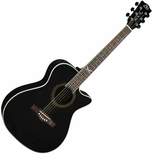 Eko guitars NXT A100ce Black Chitară electro-acustică Jumbo