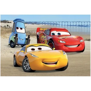 Dino Cars 3 Na pláži puzzle 24 dielikov