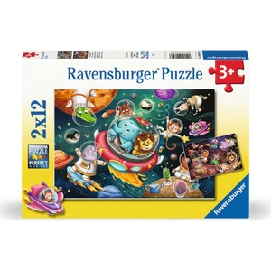 Ravensburger Zvieratká vo vesmíre 2 x 12 dielikov