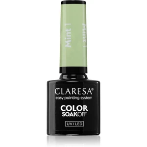 Claresa SoakOff UV/LED Color Mint gelový lak na nehty odstín 1 5 g