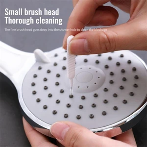 White Shower Head Cleaning Brush For Kitchen Toilet Phone Hole Toilet Accessorie /set Cleaning Brush Pore Gap Clean Nylon Brush