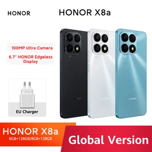 Global Version HONOR X8a 100MP Triple Cameras 2388*1080 6.7 Inches Display MediaTek Helio G88 8GB 128GB Cellphone