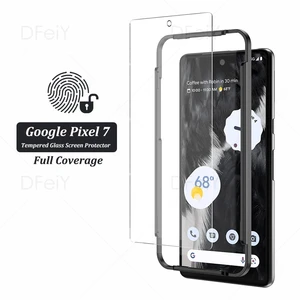 Screen Protector For Google Pixel 7 Tempered Glass Film For Google Pixel 7 Accessories Protection Case Friendly Mounting Frame