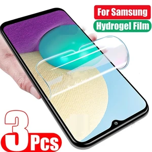 3PCS Protection Film For Samsung Galaxy A02 A03s A12 Nacho A22 4G 5G A32 A42 A52 A52s A72 Hydrogel Film Screen Protector Cover