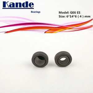 Kande Bearings GE6ES Radial spherical plain bearings (bulk eye bearings) 10pc GE6 ES 6*14*6(4)mm GE6