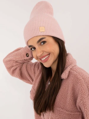 Light pink knitted winter hat RUE PARIS