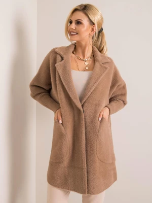 Női kabát Fashionhunters Beige