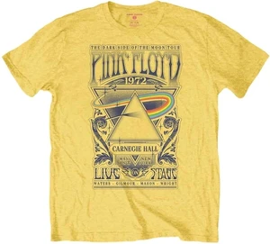 Pink Floyd T-Shirt Carnegie Hall Poster Unisex Yellow XL