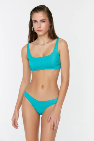 Trendyol Emerald Glitter Glitter Bikini Bottoms