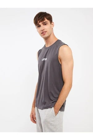 LC Waikiki Crew Neck Printed Combed Cotton Men's Sleeveless T-Shirt