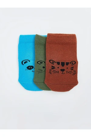 LC Waikiki Lcw Printed Baby Boy Socks 3-Pack