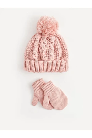 LC Waikiki LW - Baby Girl Hat and Gloves