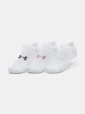 Under Armour Socks UA Essential No Show 3pk-WHT - unisex