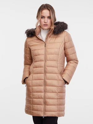 Light brown women's quilted coat ORSAY