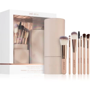 Zoë Ayla Makeup Brush Set 7 Piece sada štetcov s puzdrom