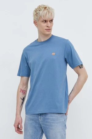 Bavlněné tričko Dickies béžová barva, s potiskem