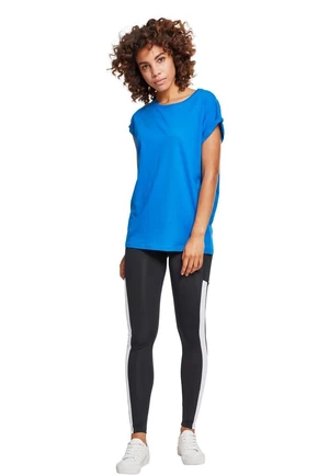 Women's T-shirt with extended shoulder light blue