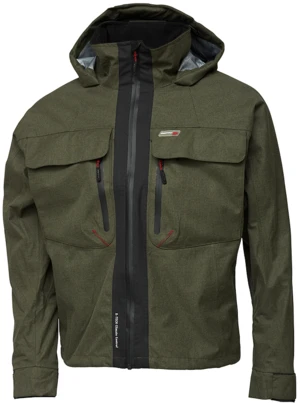 Scierra bunda x tech wading jacket olive melange - s