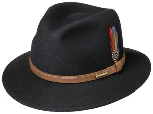 Stetson Klobúk Stetson Traveller Aussie z vlnenej plsti - čierny - M (57 cm)