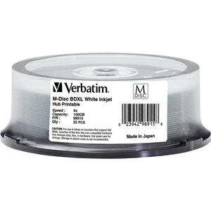 Verbatim 98915 M-DISC Blu-ray XL 100 GB 25 ks vreteno možnosť potlače