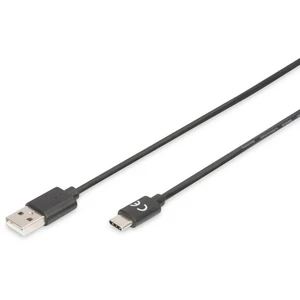 Digitus #####USB-Kabel USB 2.0 #####USB-C™ Stecker, #####USB-A Stecker 1.80 m čierna tienený