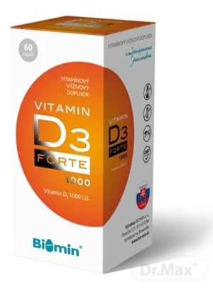 Biomin VITAMIN D3 FORTE 1000 I.U.