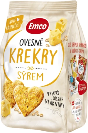 Ovesné krekry se sýrem