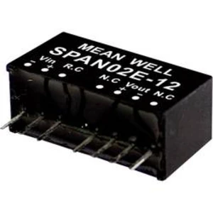 DC/DC měnič napětí, modul Mean Well SPAN02E-03, 500 mA, 2 W, Počet výstupů 1 x