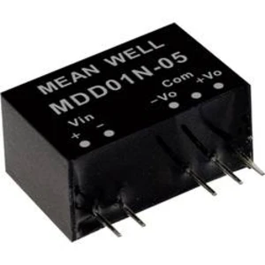 DC/DC měnič napětí, modul Mean Well MDD01M-12, 42 mA, 1 W, Počet výstupů 2 x