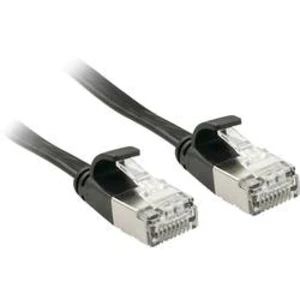 Síťový kabel RJ45 LINDY 47482, CAT 6A, U/FTP, 2.00 m, černá