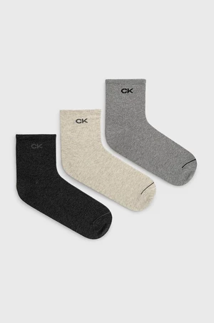 Ponožky Calvin Klein pánske, šedá farba, 701218719