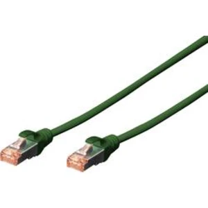 Síťový kabel RJ45 Digitus DK-1644-020/G, CAT 6, S/FTP, 2.00 m, zelená