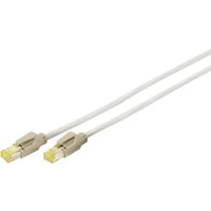 Síťový kabel RJ45 Digitus DK-1643-A-005, S/FTP, 0.50 m, šedá