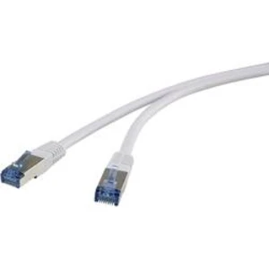 Síťový kabel RJ45 Renkforce RF-4534809, CAT 6A, S/FTP, 3.00 m, šedá