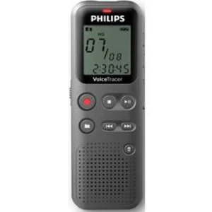 Digitální diktafon Philips DVT1115 Maximální čas nahrávání 17 h šedá