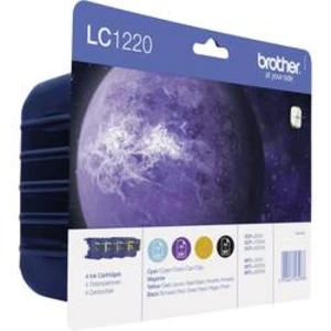 Brother Ink LC-1220 originál kombinované balení černá, azurová, purppurová, žlutá LC1220VALBPDR