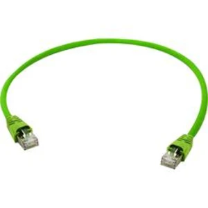 Síťový kabel RJ45 Telegärtner L00000A0149, CAT 6, S/FTP, 1.00 m, žlutá, zelená