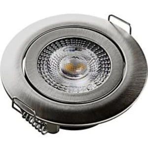 LED vestavné svítidlo Heitronic DL7202 500666, 5 W, N/A, stříbrná