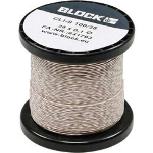 Měděný drát smaltovaný lakem Block CLI-S 100/25, Vnější Ø (vč. izolace) 0.10 mm, 41 m