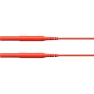 Schützinger HSPL 8568 / AWG16 / 50 / RT bezpečnostní měřicí kabely [zástrčka 4 mm - zástrčka 4 mm] červená