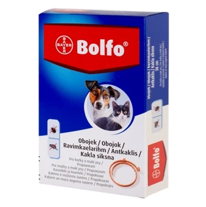 BOLFO medikovaný obojek pro kočky a malé psy 38 cm 1,234 g 1 kus