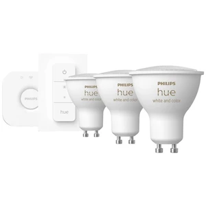 Philips Lighting Hue LED žiarovka 871951434010700 En.trieda 2021: G (A - G) Hue White & Col. Amb. GU10 Dreierpack Starte