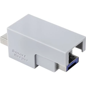 Renkforce USB zámok kábla RF-4695232  strieborná, modrá zámok s kľúčom bez kľúča RF-4695232