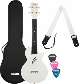 Cascha Carbon Fibre Set White Ukulele concert