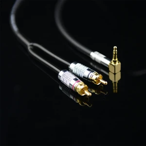 MonsterProlink Standard 100 Audio Cable Stereo 3.5mm to 2 RCA right angle Y cable for MP3 CD DVD PC TV Audiophile cable